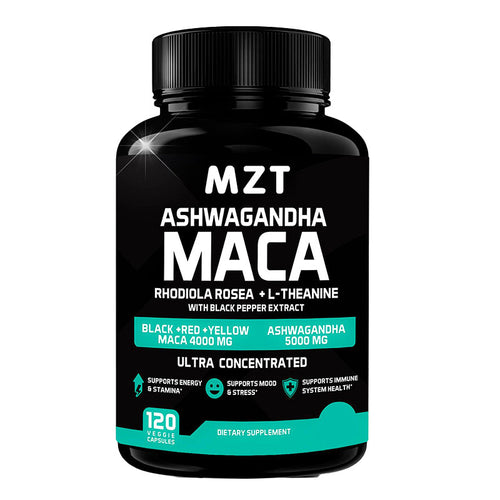 Zenovela Ashwagandha Maca Capsules - bottle detail
